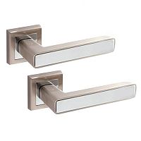 Ручки на розеті APECS Windrose Nevada H-18107-A NIS/CR нікель матовий/хром